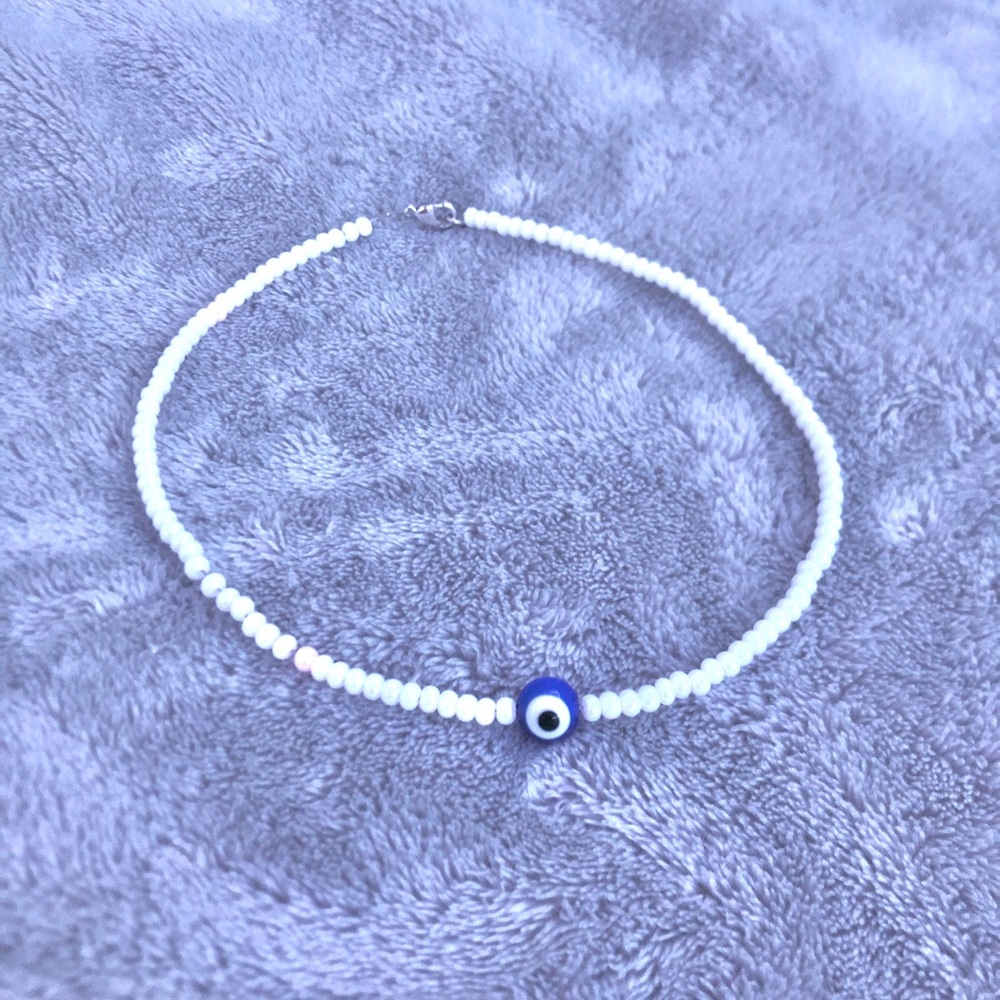 homemade beaded choker necklace